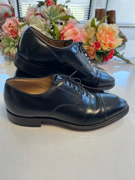 Johnston & Murphy Men’s Black Cap Toe Oxford Dress Shoes Size 9 main image 6
